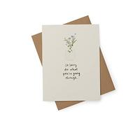 Kindred | Sorry For What You're Going Through Card | Condolences/Bereavement | Her/Him | With Envelope | 123 x 163 mm