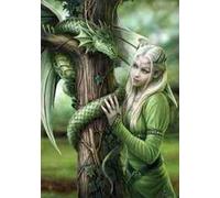 Kindred Spirits - Anne Stokes Greetings Card