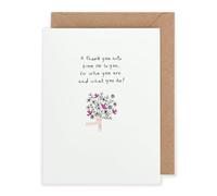 Kindred | Thank You Card | Appreciation Cards | Her/Him | Flowers Design | With Envelope | 11.7x15.7cm