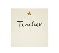 Kindred Thank You Teacher Card - Great Teacher Card - Appreciation Card, Multi (666294-0-1)