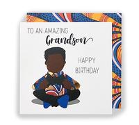 Kindred X Afrotouch - Amazing Grandson - Birthday Card