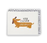 Kindred | You Clever Sausage Card | Congratulations/Proud of You | Her/Him | With Envelope | 123 x 163 mm