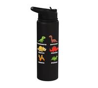 Kinds of Dinosaur Dino Triceratops Spinosaurus T-Rex Stainless Steel Insulated Water Bottle