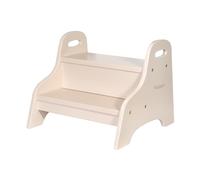 Kindsgut Children's 2 Step Stool MDF Sand | Stool for bathroom and washbasin from 3 years old, stable structure, maximum load 50 kg, dimensions 40 x 13 x 37 cm