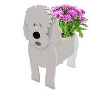 Kindu Dog Shaped Planter - Outdoor Garden Decor - Animal Storage Container