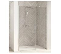 Kinedo Pivot shower Door SMART DESIGN Central door without treshold, recess 1200x2000x6mm Chrome Profil, Transparent Glass