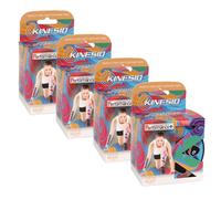 Kinesio Holding PKT65024-L Tex Performance+ Tape, 2" W x 5.5 yds L, Beige (Pack of 4)