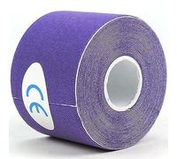 Kinesiology Sports Tape | 5m x 5cm Roll of Athletic Tape for Muscle Strain Support, Therapeutic Injury Recovery | Knee, Shoulder, Ankle, Elbow (Purple)