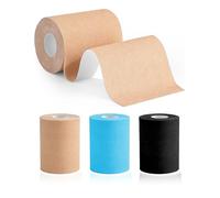 Kinesiology Tape 10cm*5m Waterproof Physio Tape, Elastic Therapeutic Sports Tape for Shoulder, Ankle, Elbow, Wrist, Knee Support,K Tape Breathable Waterproof Skin Friendly for Muscle Pain (Skin)
