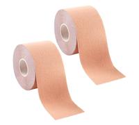 Kinesiology Tape, 2 Pcs Sports Tape Strapping Physio Kt Tape Bandage Kinetic Tapes for Knee, Ankle, Shoulder, Back, Elbow, Wrist Pre Cut Athletic Tape 5m×5cm Breathable Muscle K Tape Beige