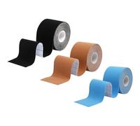 Kinesiology Tape, 3 Rolls 5cm*5m Waterproof Sports Tape for Relief Adhesive, Muscles Shin Splints Ankle Knee Shoulder