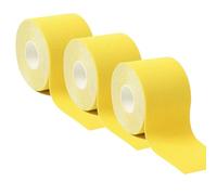 Kinesiology Tape,Elastic Sports Tape,For Shoulder,Ankle,Elbow,Wrist,Knee Support,Relieve Muscle Fatigue,5cm x 5m,Cutter,4 Rolls (Yellow)