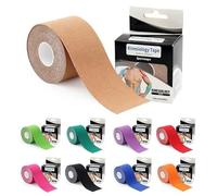 Kinesiology Tape - Elastic Water Resistant Tape for Support & Muscle Recovery - Quality Sports 5m Roll - 2.5cm or 5cm (Pink, 2.5 cm x 5 m)
