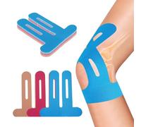 Kinesiology Tape for Knee Pain Relief - 2 Inch Wide Elastic Sports Tape for Joint & Muscle Support, Waterproof Athletic Tape for Running, Recovery, ACL, Arthritis - 12PCS (3Colors in)