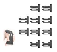 Kinesiology Tape Knee, 10 Pcs Waterproof & Elastic Knees Tapes for Knees Pain, Therapeutic Tape Provide Support and Stability to Muscle for Muscle Discomfort Relief (Black)
