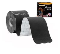 Kinesiology Tape Precut (1 Rolls,20 Strips) Waterproof Sports Tape for Athletes- Therapeutic Physio Elastic Tape Pain Relief Adhesive for Muscles Shin Splints Ankle Knee & Shoulder(Black) (Black1)