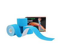 Kinesiology Tape Uncut Physio Tape Strapping for Exercise, Sports and Injury Recovery, K Tape Athletic Ideal for Knee, Joint, Muscle Support (4 Rolls Blue)