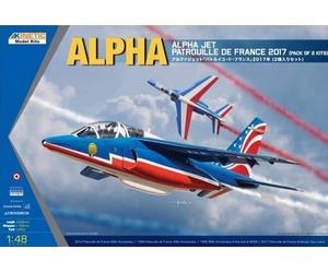 Kinetic 48064 1:48th scale Alpha Jet `Patrouille de France 2017` Pack of 2 Kits