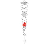 Kinetic Art Crystal Twist Metal Wind Chime - 3D Hanging Game Easily Rotating - Stainless Steel Crystal Twist and Glass Ball with Hanging - Weatherproof