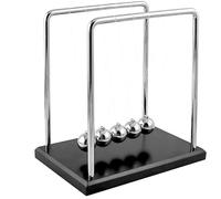 Kinetic Balance Balls Newtons Cradle Desk Toy, Fun Science Physics Gadget for Stress Relief Unique Office Accessories and Cool Stuff for Bedrooms, Ideal Home or Work Decor