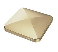 Kinetic Desk Overturn Spinning Toy, Metal Fingertip, Decompression Pocket Kinetic Energy, Office Stress Relief Rotary Toys (Gold)