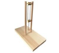 Kinetic Energy Desk Toy, Double Pendulum Wooden Sculpture, DIY Assembly Physical Demonstration Model, Stress Relief Ornament for Office and Home Decor