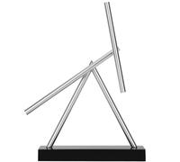 Kinetic Energy Sculpture, Desktop Version Perpetual Motion, Anti-Gravity Perpetual Motion Desk Toy, Silent Metal Kinetic Desk Toys, Dual Pendulum Kinetic Art Sculpture, Suitable for Home and Office