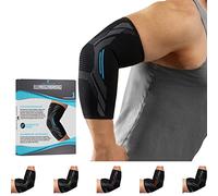 Kinetic Evolution Elbow Brace for Men and Women Sports Compression Breathable Stabilized and Support Sports Bandage for Tennis Voleyball Golf Handball (XL, Blue)
