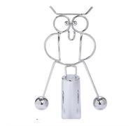 Kinetic Fishing Sculpture - Balance Art for Your Space, Fisherman Kinetic Balancing Desk Toy Fishing Physics Sculpture for Home Office Art Decor, Stainless Steel Balance Physics Toy