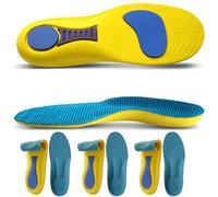 Kinetic Insoles - 2/3/5 Packs Kinetic Insoles Women Men Plantar Fasciitis, Kine tic FootInsoles for Alignment & Mize Strain Plantar Fascia (Yellow*3,37-38)