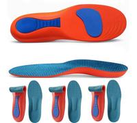 Kinetic Insoles, 2/3/5 Pairs Kinetic Insoles Women Men Plantar Fasciitis, Kine tic FootInsoles for Alignment & Mize Strain Plantar Fascia (Orange*3,9.5-10.5)