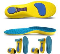 Kinetic Insoles, 2/3/5 Pairs Kinetic Insoles Women Men Plantar Fasciitis, Kine tic FootInsoles for Alignment & Mize Strain Plantar Fascia (Yellow*2,8-9)