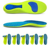 Kinetic Insoles, 2/3/5 Pairs Kinetic Insoles Women Men Plantar Fasciitis, Kine tic FootInsoles for Alignment & Mize Strain Plantar Fascia (Green*5,6.5-7.5)