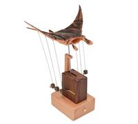 Kinetic Manta Dynamic Model, Wooden Lifelike Manta Ray Motion, Desk Decor for Office Study Living Room, Ideal for Collectors and Home Decor Enthusiasts, Gift for Lovers and Friends