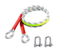 Kinetic Recovery Rope - Highly Stretchy Trailer Rope, Durable Tow Strap High Performance Tow Strap with Hook Complete Tow Rope Recovery Kit Tow Rope Recovery Ki