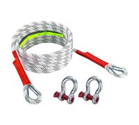 Kinetic Recovery Tow Rope - Heavy Duty Elastic Towing Rope - High Strength Nylon Pull Line, 2 Steel Release Buckles Included | Professional Equipment, 5 m, 10 tons, Please refer to description