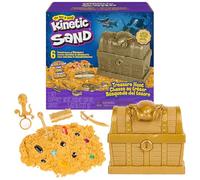 Kinetic Sand, Amazon Exclusive Treasure Hunt Playset with 14 Surprise Reveals and 1.62lbs Rare Shimmer Gold Play Sand, Sensory Toys for Kids Ages 3 and up