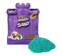 Kinetic Sand, Castle Case with 453g Teal Play Sand, Multi-purpose Play Space and Storage Container, Sensory Toys for Kids Aged 3 and up