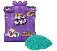 Kinetic Sand, Castle Case with 453g Teal Play Sand, Multi-purpose Play Space and Storage Container, Sensory Toys for Kids Aged 3 and up