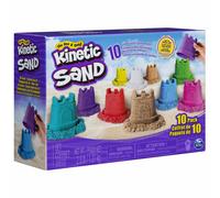 Kinetic Sand - 10 Colour Pack - Mix, Mold, Squish And More