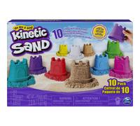 Kinetic Sand Castle Containers 10-Colour Pack for Kids Aged 3 and Up