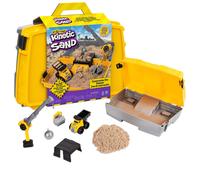 Kinetic Sand Construction Site Folding Sandbox - 2lbs Sand, Crane & Dump Truck T