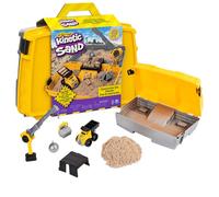 Kinetic Sand , Construction Site Folding Sandbox with 2lbs Play Sand & Toy Truck, Sensory Toys for Kids Ages 3 and up