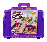 Kinetic Sand Folding Sandbox comes with 2LBS of Non-Toxic Play Sand, 7 Tools and Activity Space Educational Creative Kid's Sensory Toys for Boys and Girls Aged 3+