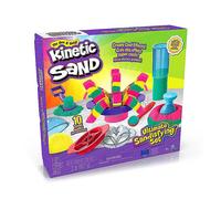Kinetic Sand , Ultimate Sandisfying Set with 2lbs Play Sand (Pink, Yellow & Teal), 10 Tools & Molds, Sensory Toys for Kids Ages 7 and up