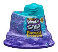 Kinetic Sand, Mini Castello Sirenetta, 170 g di Sabbia Shimmer, Sabbia Magica Viola, 1 formina, 2 accessori e 3 gemme incluse, Giocattoli per Bambini e bambine 3 anni