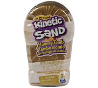 Kinetic Sand, Mini Mummy 170g Magic Sand, Kinetic Sand Brown, 1 Surprise Figure, 2 Accessories and 3 Gems Included, Toys for Boys and Girls 3 Years Old