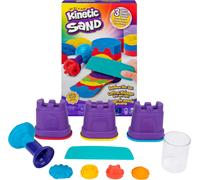 Kinetic Sand, Rainbow Mix Set with 3 Colours of Kinetic Sand (382g) and 6 Tools