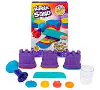 Kinetic Sand, Rainbow Mix Set with 3 Colours of Kinetic Sand (382g) and 6 Tools, for Kids Aged 3 and Up