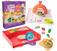 Kinetic Sand, SquishPizza Rising Pizza Playset with 452g Play Sand and 5 Tools,